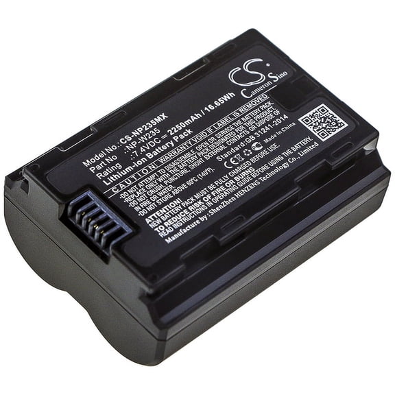 2250mAh Fujifilm NP-W235 Battery for X-T4