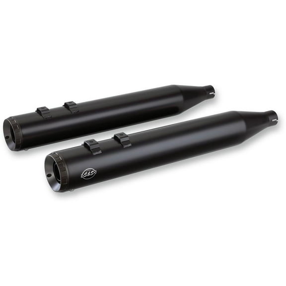S&S Cycle 550-0694 Grand National Slip-On Muffler - 4in - Black