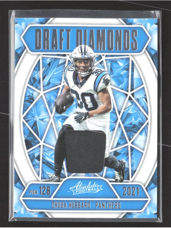 2025 Panini Absolute Football Draft Diamonds DDJ-CHU Chuba Hubbard Memorabilia