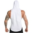 thumbnail image 5 of WAVSUF Summer Solid Color Tank Tops for Men Bodybuilding Sleeveles Vest T-Shirt Pullover White Size 3XL, 5 of 6