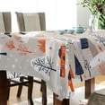 thumbnail image 5 of Yayeee Tablecloths 54" x 54" Rectangle Wrinkle Resistant Party Table Cover, Cartoon Gray Houses, 5 of 8