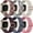 Pink-Smoke Violet/ Pink-Gray/ Starlight/ Pink/ Blue Gray/ Dark Cherry, variant on Comvin 6 Pack Braided Elastic Band Compatible with Fitbit Versa 4/Fitbit Versa 3/Fitbit Sense/Fitbit Sense 2 Bands Women Men, Adjustable Stretchy Solo Loop Nylon Sport Straps Wristband
