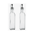 thumbnail image 1 of 2 Pz Vinagrera Cuadrada Lisa Chica 280 Ml Vittori Vidrio Cristal, 1 of 1