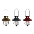 thumbnail image 2 of kurtrusly Solar Lantern, Metal Lantern, Solar Edison Bulb Design, Waterproof, Hanging, Openwork Suitable Courtyards, Patios, Light bulb, 2 of 6