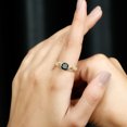 thumbnail image 6 of 1.25 CT Black Onyx and Diamond Milgrain Engagement Ring, 14K Yellow Gold, US 3.50, 6 of 8