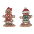 thumbnail image 1 of 4" Polyresin Gingerbread Figurine (Asstd) - Set of 2, 1 of 3