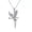Platinum, variant on Rose Gold Platinum Plated Necklace Pendant Tinkerbell Wings Fairy 20" B333
