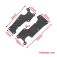 thumbnail image 5 of Dust Debris Protection Plates for TRAXXAS 1/8 4WD SLEDGE Monster Truck-95076-4 RC Carbon Fiber, Front and Rear Set, 5 of 6