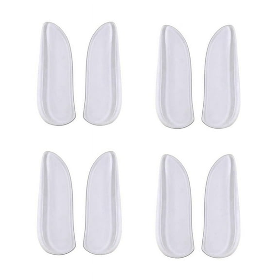 6 Pairs Medial & Lateral Heel Wedge Silicone Insoles - Corrective Adhesive Shoe Inserts for Foot Alignment, Knock Pain