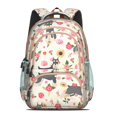 thumbnail image 2 of Schnauzer Dog and Flower Backpack for School,Cute School Bag,Schoolbag with Adjustable Shoulder Straps & Padded Back,16.9 Inch, 2 of 5