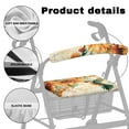thumbnail image 5 of Jiueut Sunflower Rollator Seat Cover Hummingbird Rollator Seat Cover with Back for Women 2 Piece Padded Seat Cushion for Rollator Walker Washable Driving Aid Cover, 5 of 7