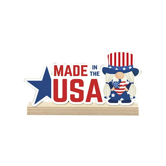 American Independence Day Decorations Wooden Letters Creative Ornament