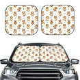 thumbnail image 2 of Haiem Tigers go in for Sports Car Windshield Sun Shade (2 Pieces) Foldable Windshield Sun Shade Car Accessories for Truck SUV Pickup-Large, 2 of 7