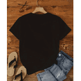 thumbnail image 3 of Medium Stretch Cotton Knit Fabric Women's Casual Crew Neck Horror Movie Print Graphic T-Shirt, 3 of 6