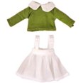 thumbnail image 1 of OB11 Doll Long Sleeve Gauze Dress Set 1/12 Plain Body BJD GSC Doll Clothes Green, 1 of 4