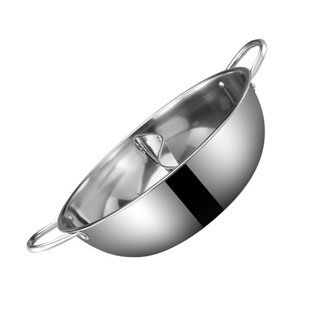 Wosthever Olla caliente a prueba de fugas de fácil limpieza, ollas de cocina de inducción de doble cara resistentes al desgaste, utensilios de cocina Barra de herramientas Wosthever HA020448-00