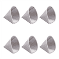 thumbnail image 1 of 6X Filtre à Café Réutilisable en Maille Sans Papier Filtre à Café en Acier Inoxydable Filtre Conique 3 à 4 Tasses, 1 of 7