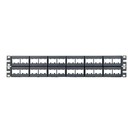 Panduit Patch Panel,Mini-Com,Rack Mt,48 Port CPP48WBLY
