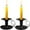 black, variant on PEACNNG Retro Black Iron Taper Candle Holders, Set of 2