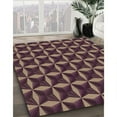 thumbnail image 2 of Ahgly Company Indoor Round Patterned Dark Almond Brown Area Rugs, 7' Round, 2 of 6