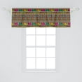 thumbnail image 2 of Ambesonne African Valance Pack of 2, Colorful Indigenous Art, 54"X18", Multicolor, 2 of 2
