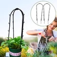 thumbnail image 3 of Miangastore Flower Vine Bracket Potted Plant Climbing Rack Geometric Moon Shape 6Set 16.90X5.89X1.97in, 3 of 9