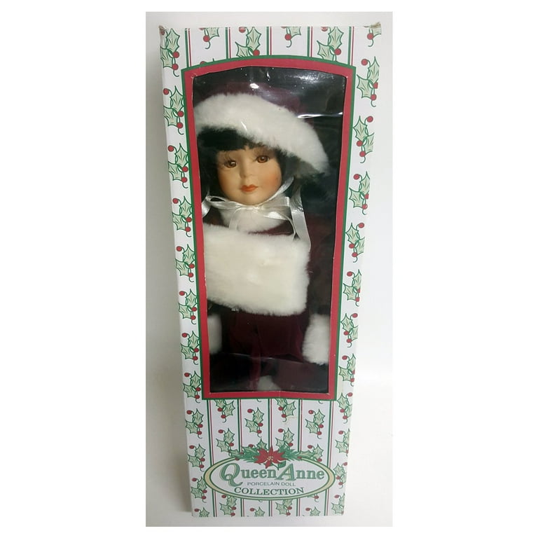 Queen Anne Porcelain Doll Collection American Asian Christmas Outfit 15