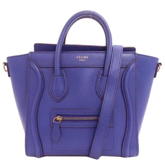 Pre-Owned Celine Luggage Nano 2-Way Handbag, Calfskin, Women's