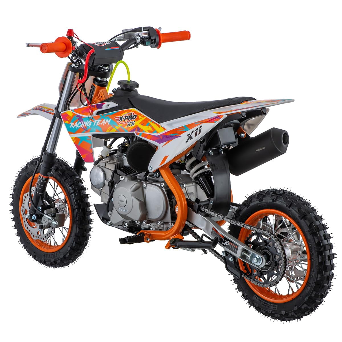 X-Pro Brand New X11 110cc Dirt Bike Gas Dirt Bike Pit Bikes Youth Dirt Pitbike with Automatic Transmission, Electric Start, 10"/10" Tires!