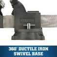 thumbnail image 5 of Wilton Tools 63301 5" Wide Jaw 5" Opening Steel Swivel Base Mechanics Vise, 5 of 8