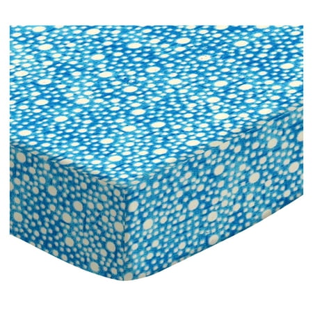 Sheetworld Fitted Portable Mini Crib Sheets Confetti Dots Royal