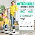 thumbnail image 3 of YKYI Electric Spin Scrubber, Cordless Power Scrubber Cleaning Tool with 8 Replaceable Heads and Extension Handle for Bathroom, Tub, Tile, Floor, Grout and Car (Bright White), 3 of 8