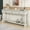 Antique White, variant on 63" Long Console Table, Mediterranean Style, 3 Drawers and Shelf, Wood Storage Sofa Table for Entryway Hallway Living Room, Navy