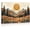 Frame-style, variant on Boho Abstract Mountain Canvas Wall Art Forest Wood Grain Sun Floral Field Inspirational Rustic Earthy Tones Modern Aesthetic Wall Decor Living Room Bedroom Home