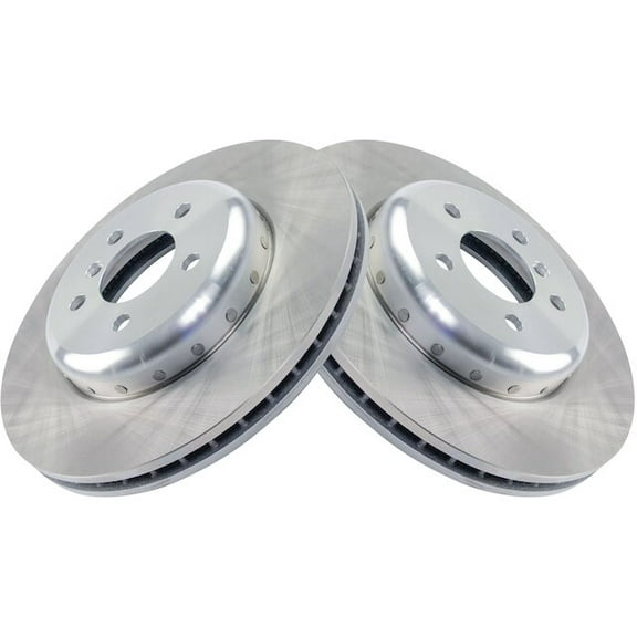 Front Brake Rotor Set 2 Piece - Compatible with 2011 - 2016 BMW 535i 2012 2013 2014 2015