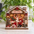 2-Layer Wooden Block Christmas Dance Studio Tabletop Accent for Dancers ...
