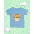 thumbnail image 3 of Mildly Happy Kitten T-Shirt Infant -Kayomi Harai Designs,  6 Months, 3 of 4
