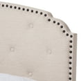 thumbnail image 6 of Baxton Studio Lexi Light Beige Fabric Upholstered King Size Bed, 6 of 8