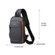 thumbnail image 2 of Bolso bandolera deportivo antirrobo con carga USB, bandolera de un solo hombro, mochila deportiva informal, bandolera de un solo hombro, bolso para motocicleta, 2 of 2