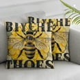 thumbnail image 3 of nygtbtfer Bee Day Pillow Set of 2, Decorative Throw Pillow Covers, Holiday Pillow Covers for Throw Cushion Case Sofa Couch Home Decor White, 3 of 7