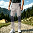 thumbnail image 2 of Men's Hiking Pants Cargo Work Pants Water Resistant Quick Dry Lightweight Camping Travel Outdoor Nylon Pants with Zipper Pockets and Elastic Waistband, 2 of 9
