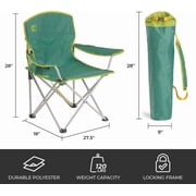 CORE Youth Camping & Tailgate Quad Chair, 2 pack, Green