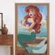 thumbnail image 4 of Cortina opaca con estampado Ariel para puerta, talla única, para decoración del hogar, dormitorio, sala de estar, 4 of 7