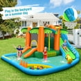 thumbnail image 3 of Costway Inflatable Water Slide Park Kid Bounce House Splash Pool with 780W Blower, 3 of 11