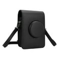 thumbnail image 4 of Bolsa para cámara retro, funda de piel sintética con correa ajustable y forro suave, funda protectora para cámara Mini EVO, color negro., 4 of 14