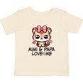 thumbnail image 3 of Inktastic Mimi and Papa Love Me Girls Grandchild Girls Baby T-Shirt, 3 of 5