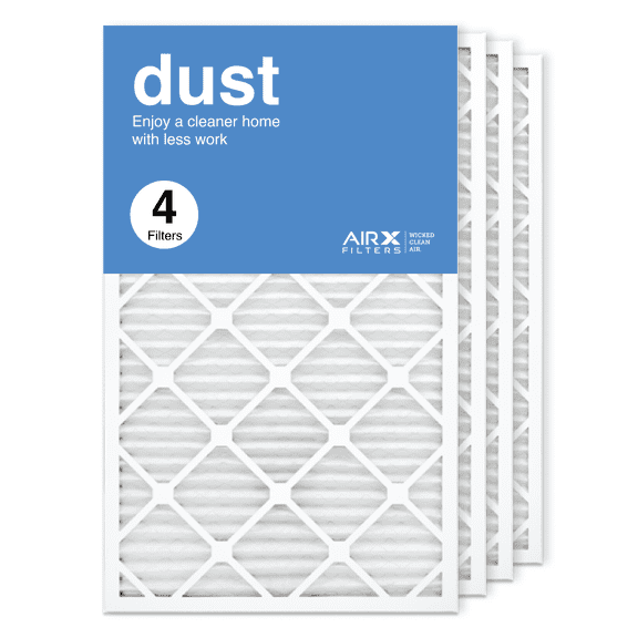 AIRx Filters 18x30x1 Air Filter MERV 8 Pleated HVAC AC Furnace Air Filter, Dust 4-Pack Made in the USA