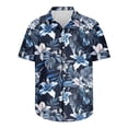 thumbnail image 4 of Awdenio Men's Clothing Hawaiian Shirts Short Sleeve,Print Mens Casual Button Down Floral Summer Beach Shirt, 4 of 5