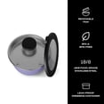thumbnail image 3 of S'well Stainless Steel Salad Bowl Kit 64oz, Hillside Lavender, Comes with 2oz Mini Canister and Removable Tray for Organization, Leakproof, Easy to Clean, Dishwasher Safe, 3 of 5