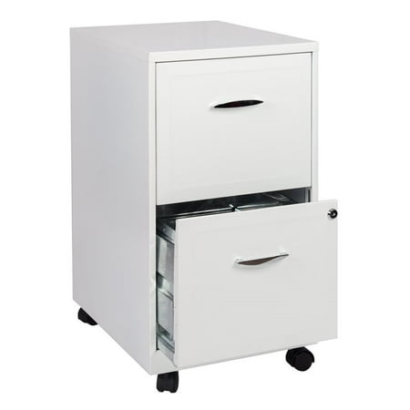 Scranton Co 2 Drawer Steel Mobile File Cabinet In Pure White